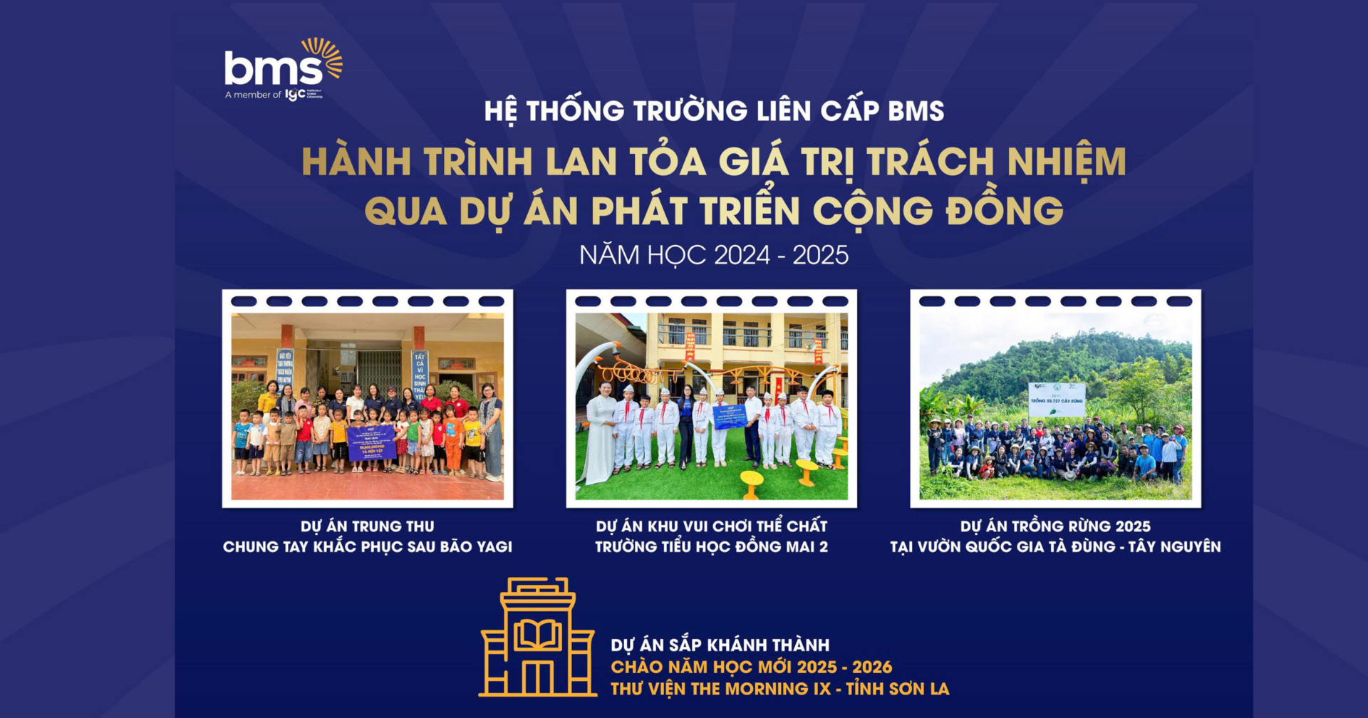 BMS lan tỏa giá trị trách nhiệm qua dự án phát triển cộng đồng năm học 2024 - 2025