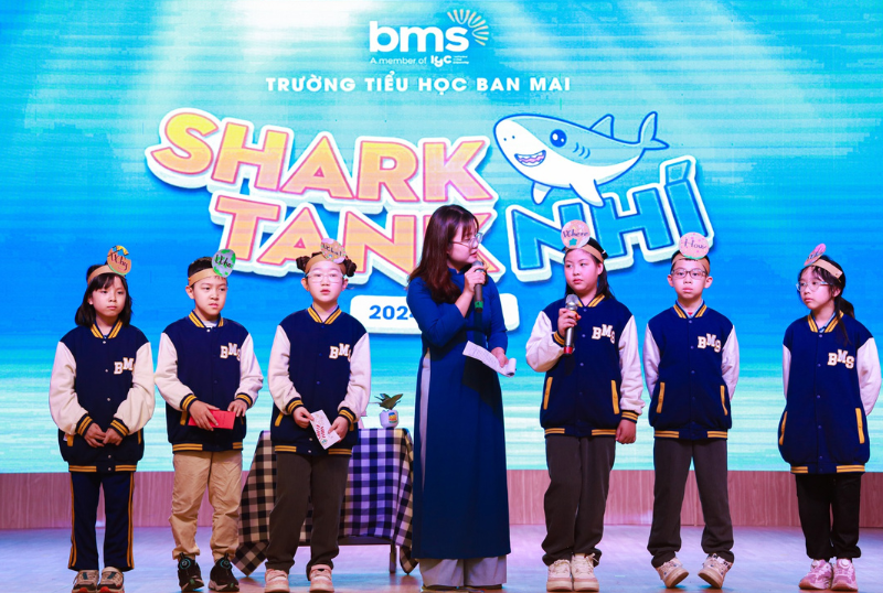 Từ lớp học đến “đấu trường” Shark Tank Nhí: BMSers chinh phục dàn “cá mập” bằng ý tưởng kinh doanh đột phá