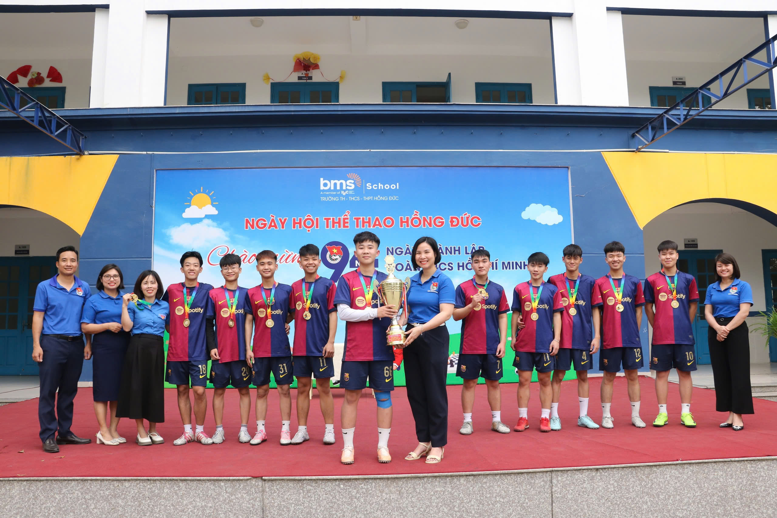 Không khí sôi động tại Ngày hội Thể thao Hồng Đức nhân kỷ niệm 94 năm thành lập Đoàn TNCS Hồ Chí Minh