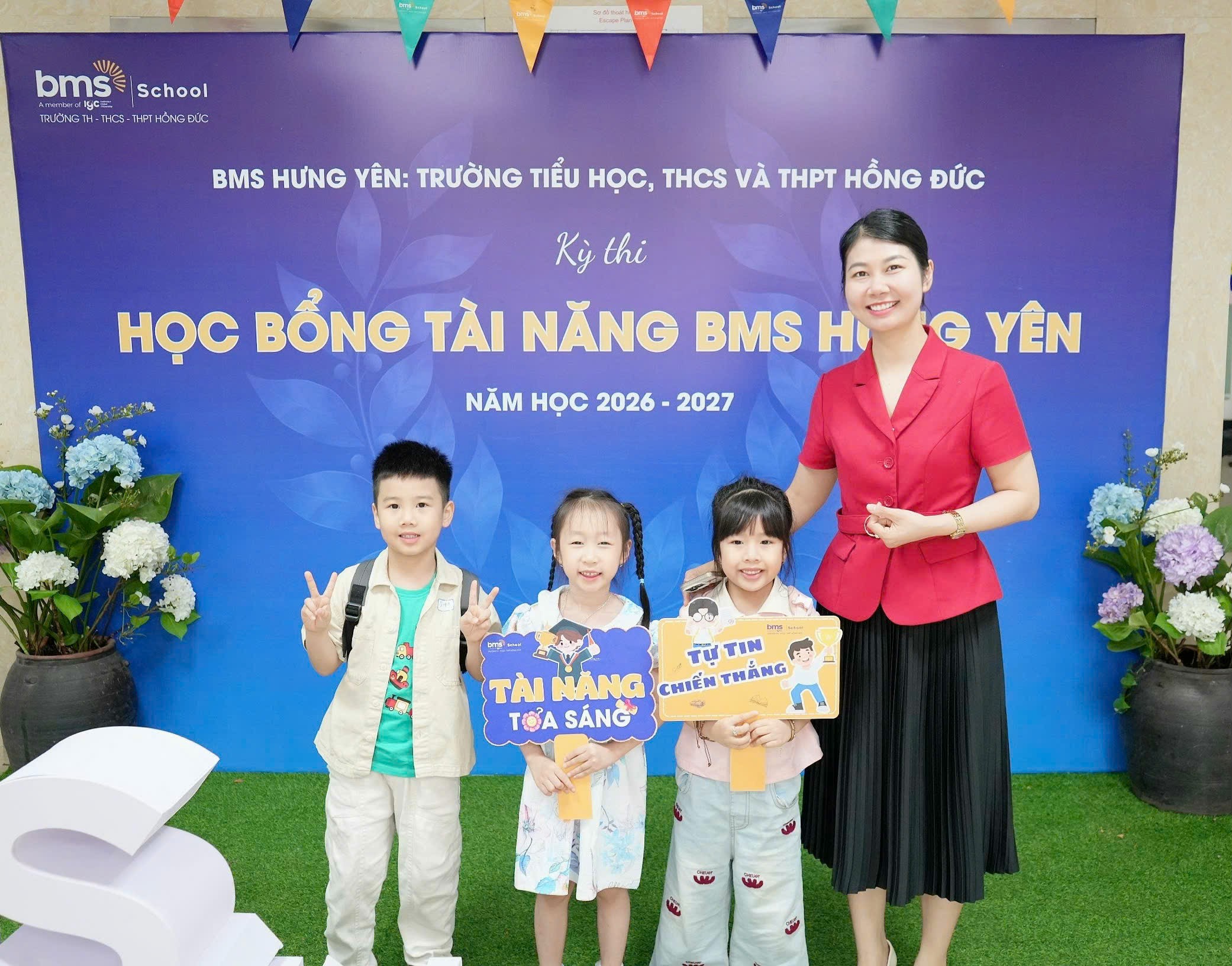Gần 200 học sinh đăng ký tham gia Kỳ thi Học bổng Tài năng BMS Hưng Yên