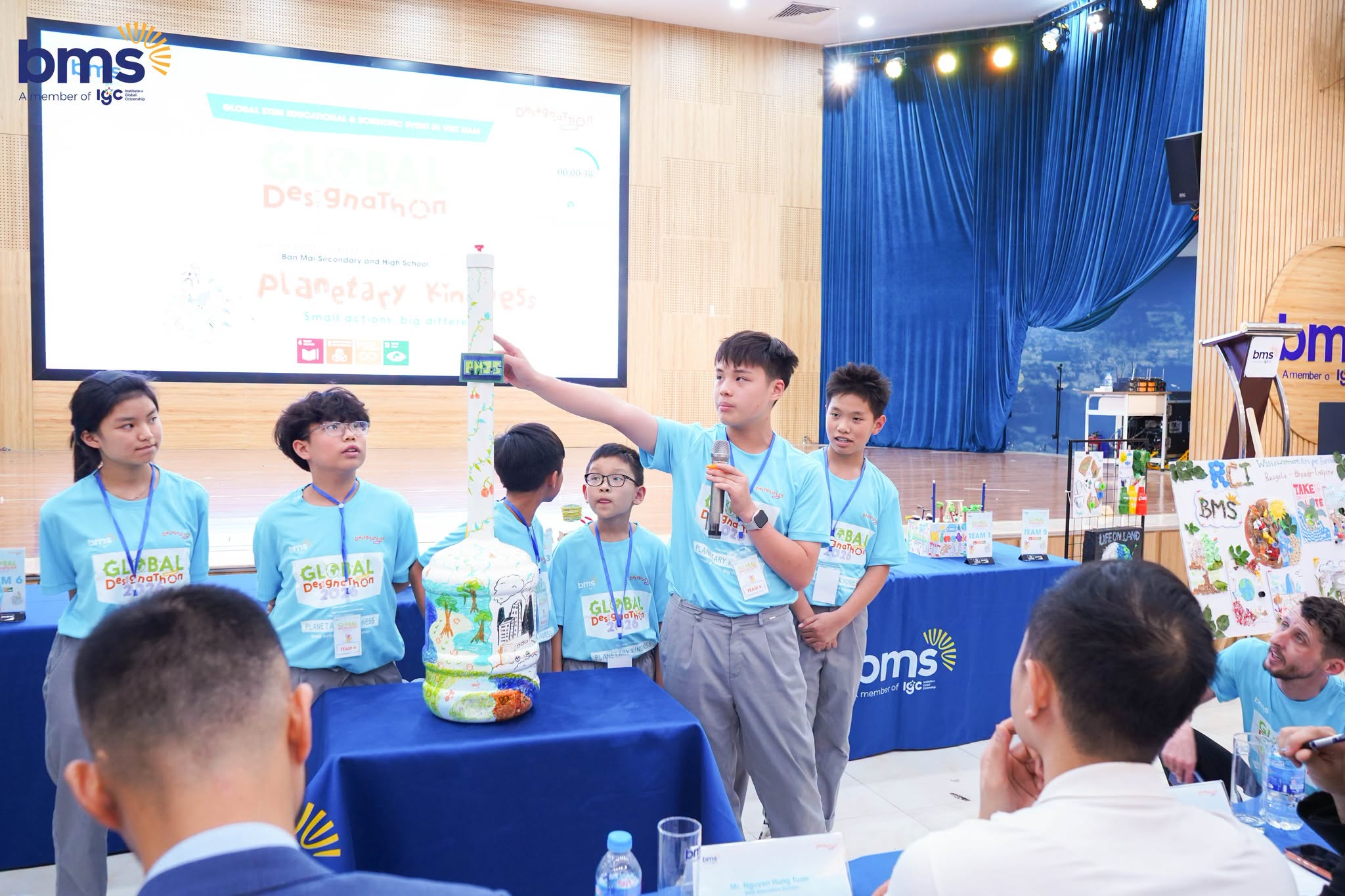 Những hành động nhỏ tạo khác biệt lớn và dấu ấn học sinh BMS tại Global Children’s Designathon 2026