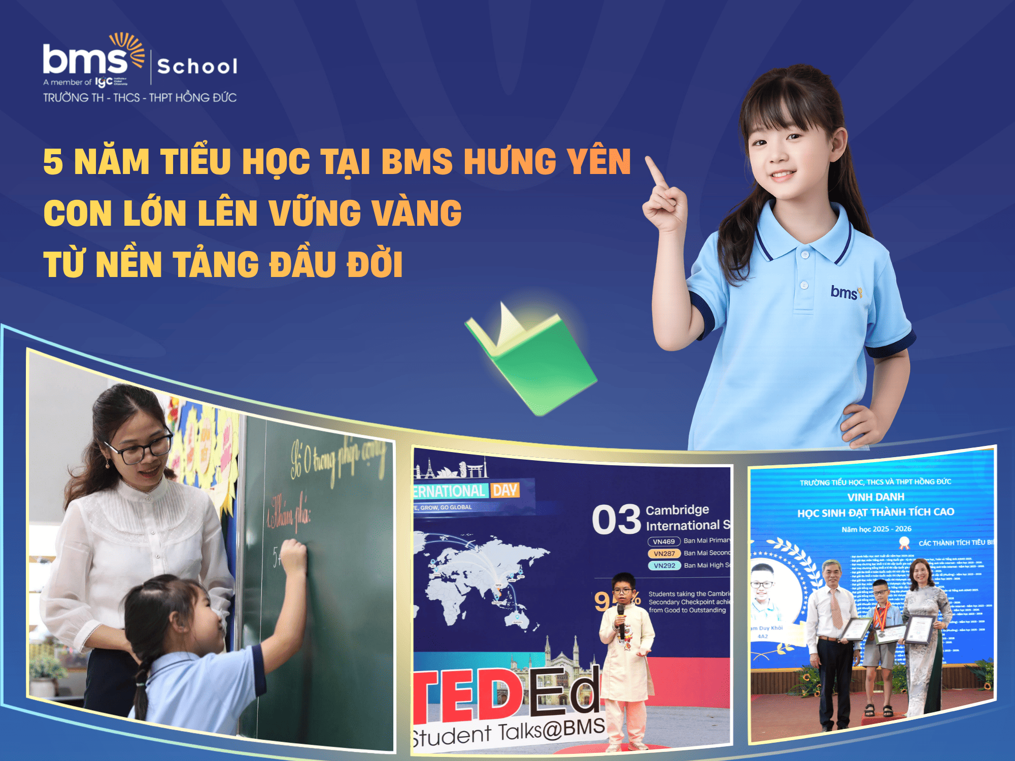 5 năm tiểu học tại BMS Hưng Yên: Con lớn lên vững vàng từ nền tảng đầu đời