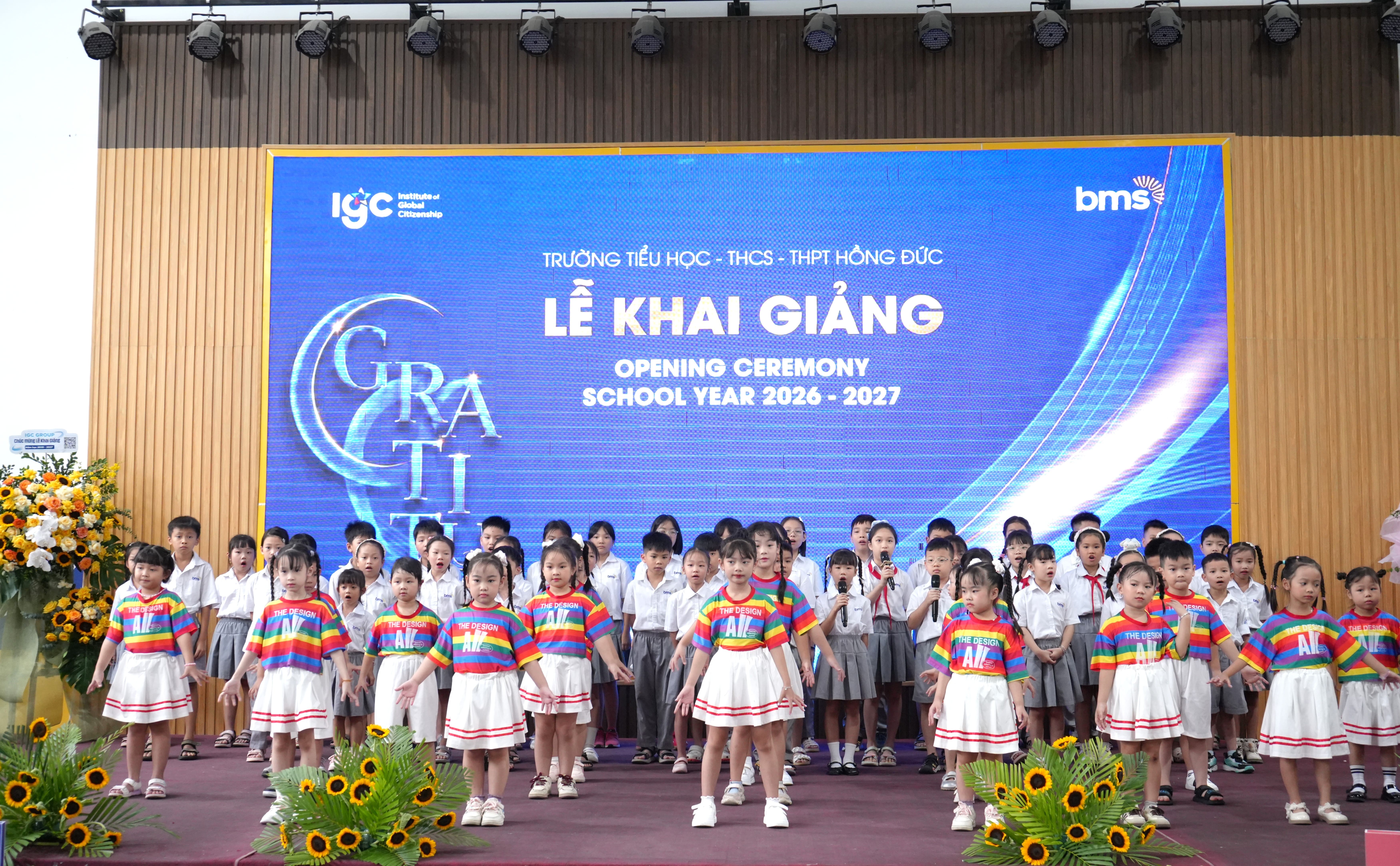 Lễ Khai giảng năm học 2026 – 2027: "Trưởng thành từ lòng biết ơn – Growing Through Gratitude"