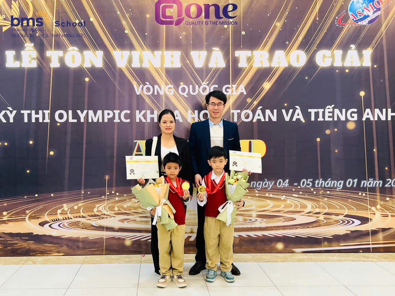 Striving to create diamonds – BMS Hung Yen students win top prizes at the ASMO national round