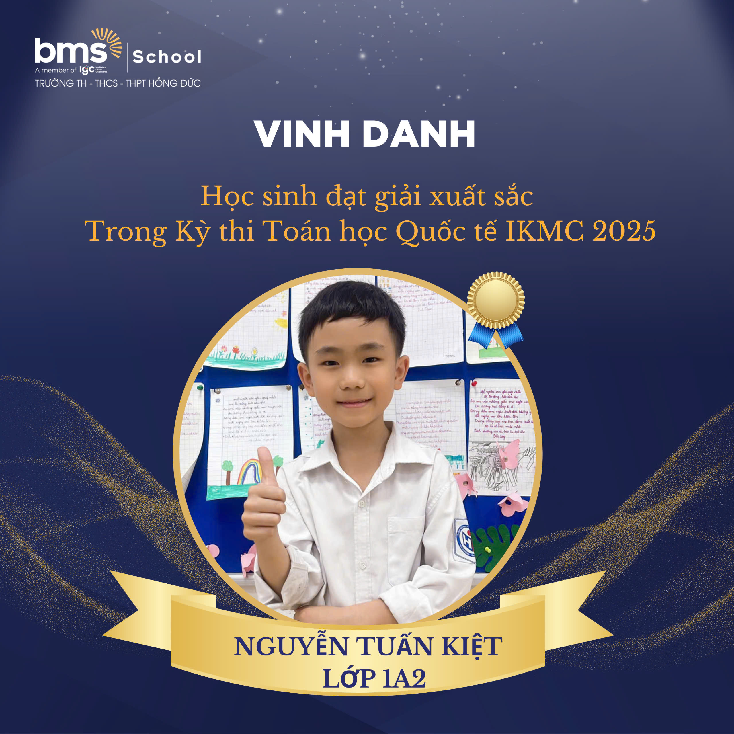 Nguyễn Tuấn Kiệt – niềm tự hào tỏa sáng tại đấu trường Toán học quốc tế IKMC 2025