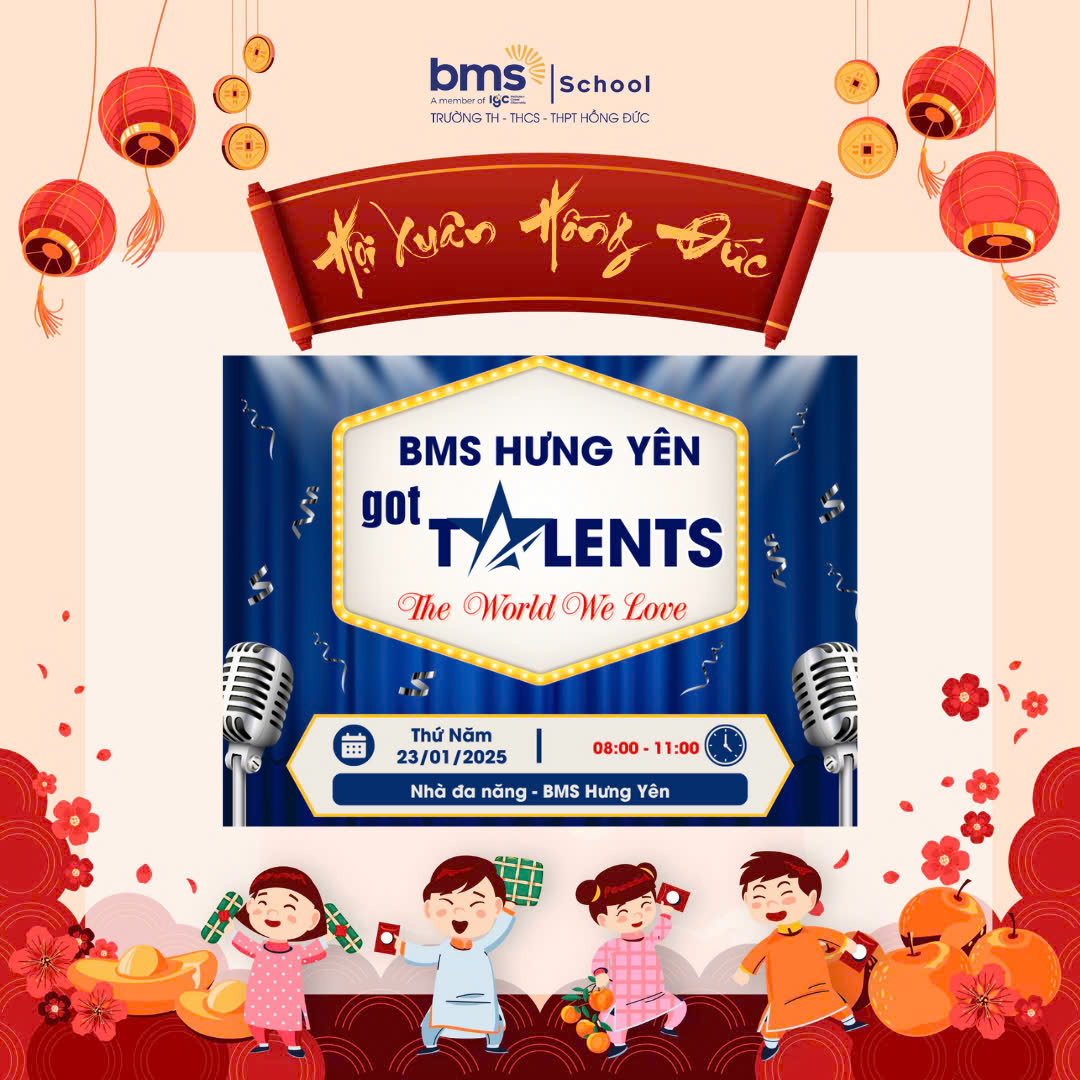 BÙNG CHÁY CÙNG CHUỖI SỰ KIỆN “HỘI XUÂN” ĐẶC SẮC CỦA TRƯỜNG BMS HƯNG YÊN